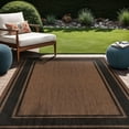 thumbnail image 1 of Beverly Rug Floral Bordered Washable Outdoor Indoor Area Rugs 8x10 Gold, 1 of 8