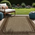thumbnail image 1 of Beverly Rug Floral Bordered Washable Outdoor Indoor Area Rugs 9x12 Jute, 1 of 9
