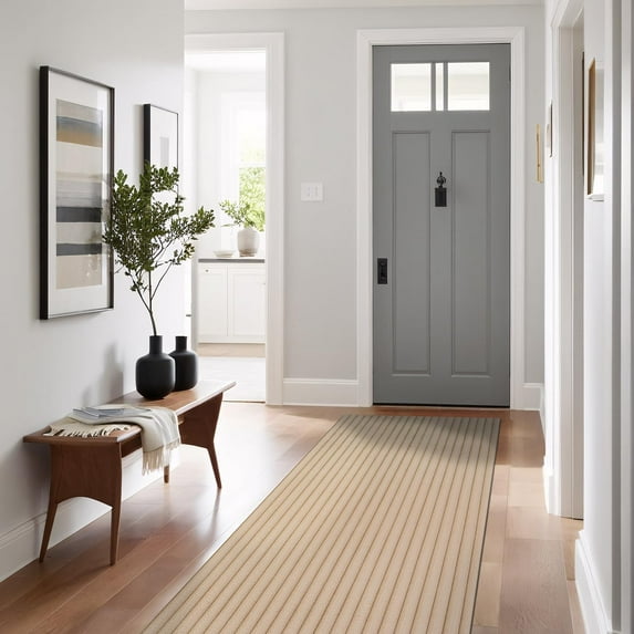 Beverly Rug Fluffy Modern Ultra Soft Plush Non Slip Easy Shag Indoor Area Rug Beige 2x7