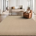 thumbnail image 1 of Beverly Rug Fluffy Modern Ultra Soft Plush Non Slip Easy Shag Indoor Area Rug Beige 5x7, 1 of 9