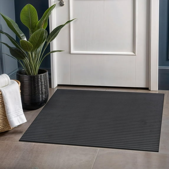 Beverly Rug Fluffy Modern Ultra Soft Plush Non Slip Easy Shag Indoor Area Rug Dark Gray 2x3