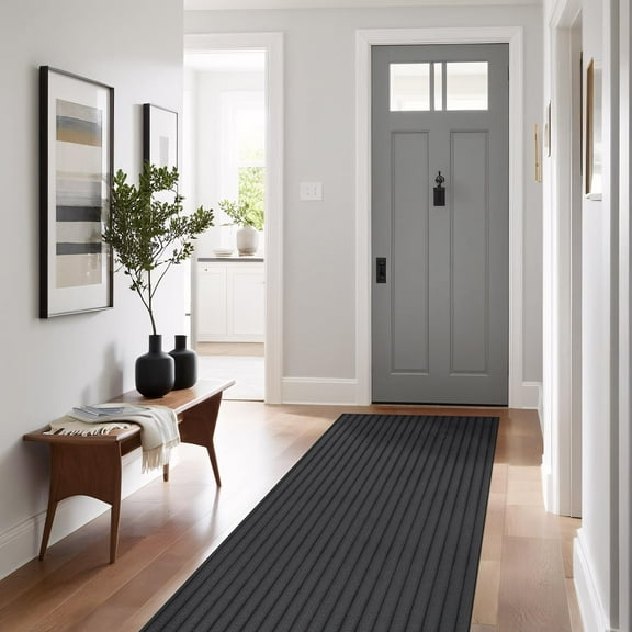 Beverly Rug Fluffy Modern Ultra Soft Plush Non Slip Easy Shag Indoor Area Rug Dark Gray 2x7