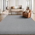thumbnail image 1 of Beverly Rug Fluffy Modern Ultra Soft Plush Non Slip Easy Shag Indoor Area Rug Gray 4x6, 1 of 9