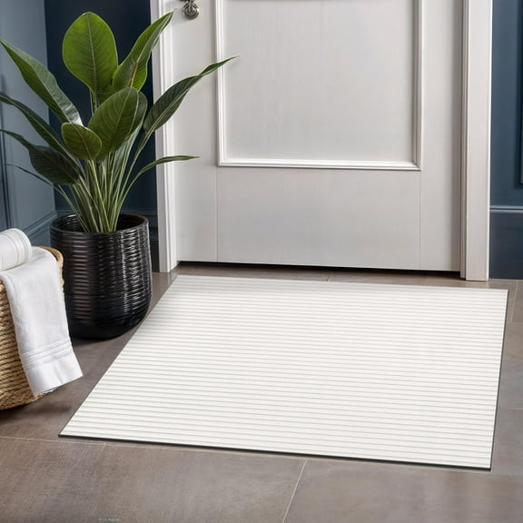 Beverly Rug Fluffy Modern Ultra Soft Plush Non Slip Easy Shag Indoor Area Rug White 2x3