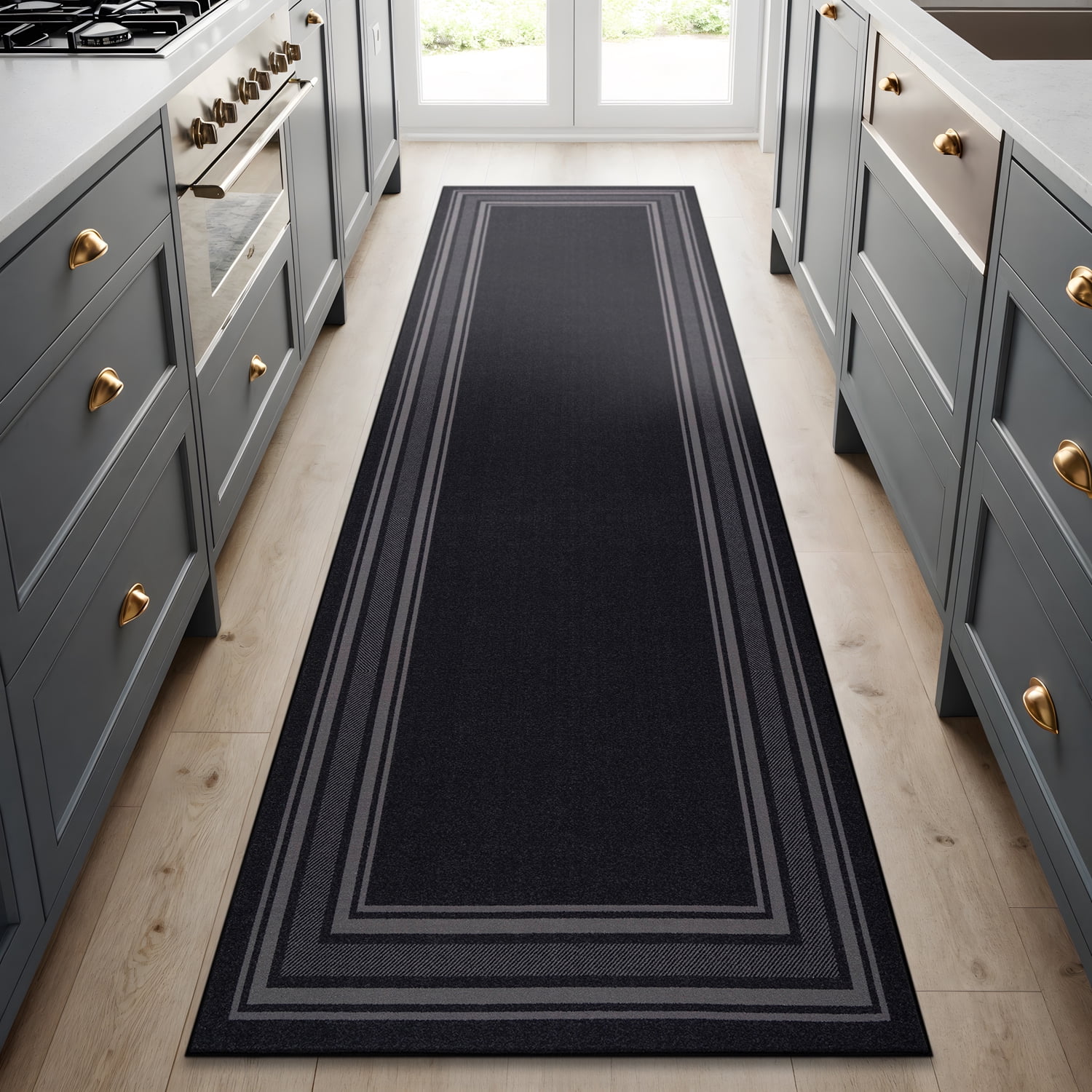 Rubber Back Area Rug Beverly Rug, Indoor Bordered Area Rug, 2x5, Rubber Backing - Walmart.com