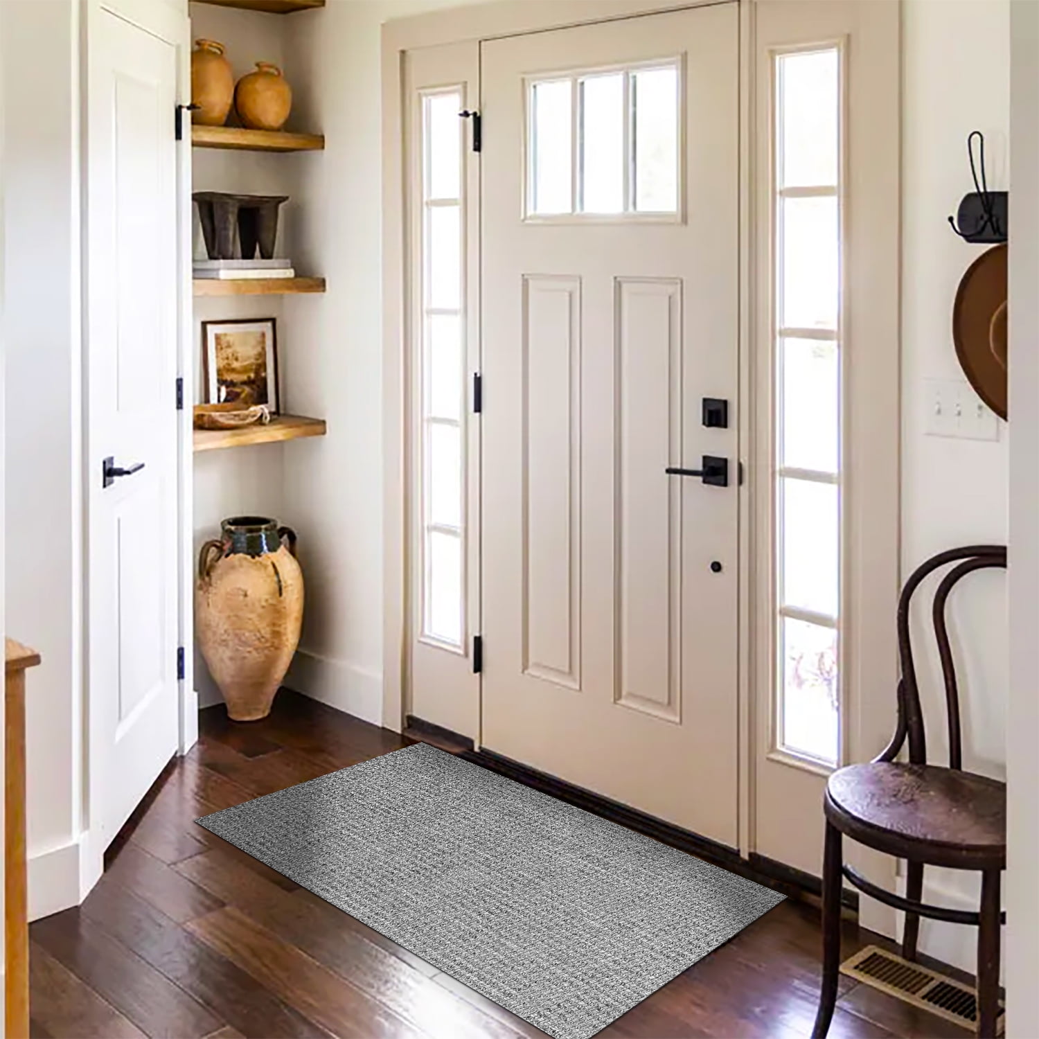 Beverly Rug Indoor Jute Area Rugs, Non Shedding Modern Living Room Area