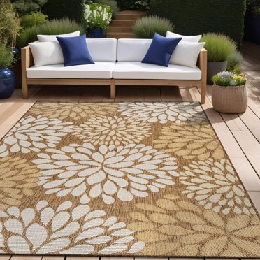 4x6 Water Resistant, Indoor Outdoor Rugs for Patios, Front Door Entry ...