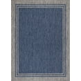 thumbnail image 1 of Beverly Rug Indoor/Outdoor Area Rugs, Waterproof Patio Porch Garden Carpet, Azure Blue, 5'x7', 1 of 9