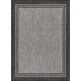 thumbnail image 1 of Beverly Rug Indoor/Outdoor Area Rugs, Waterproof Patio Porch Garden Carpet, Silver Gray, 6'x9', 1 of 9