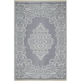 thumbnail image 1 of Beverly Rug Indoor Outdoor Reversible Plastic Area Rug - 5x7 - Grey / White, 1 of 2