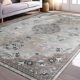 thumbnail image 1 of Beverly Rug Machine Washable Easy Cleaning Indoor Non-Slip Rugs Beige / Brown 5'x7', 1 of 9