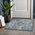 thumbnail image 1 of Beverly Rug Machine Washable Easy Cleaning Indoor Non-Slip Rugs Gray / Dark Gray 2'x3', 1 of 9