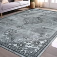 thumbnail image 1 of Beverly Rug Machine Washable Easy Cleaning Indoor Non-Slip Rugs Gray / Dark Gray 5'x7', 1 of 9