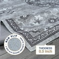 thumbnail image 1 of Beverly Rug Machine Washable Easy Cleaning Indoor Non-Slip Rugs Gray / Dark Gray 8'x10', 1 of 9