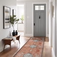 thumbnail image 1 of Beverly Rug Machine Washable Easy Cleaning Indoor Non-Slip Rugs Orange / Cream 2'2"x7', 1 of 9
