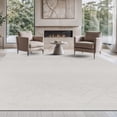 thumbnail image 1 of Beverly Rug Modern Geometric Luxury Micro Loop Indoor Area Rug 3304-White 8x10, 1 of 9