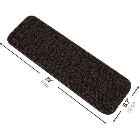 Beverly Rug Non-Slip Machine Washable 15PK Brown Indoor Area Rugs