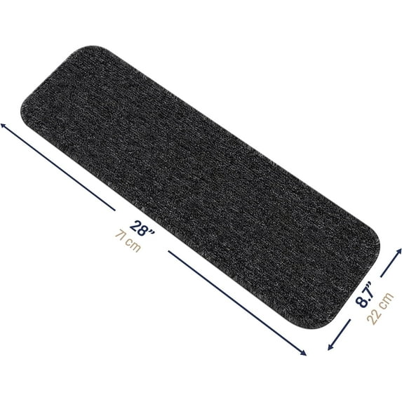 Beverly Rug Non-Slip Machine Washable 15PK Dark Gray Indoor Area Rugs