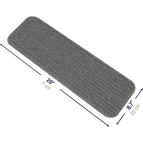 Beverly Rug Non-Slip Machine Washable 15PK Gray Indoor Area Rugs