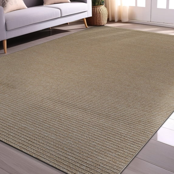 Beverly Rug Non-Slip Machine Washable 3 x 5 Beige Indoor Area Rugs