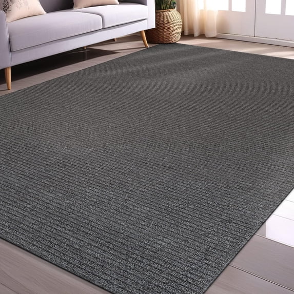 Beverly Rug Non-Slip Machine Washable 3 x 5 Gray Indoor Area Rugs