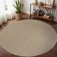 thumbnail image 1 of Beverly Rug Non-Slip Machine Washable 6 Round Beige Indoor Area Rugs, 1 of 7
