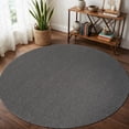 thumbnail image 1 of Beverly Rug Non-Slip Machine Washable 6 Round Gray Indoor Area Rugs, 1 of 8