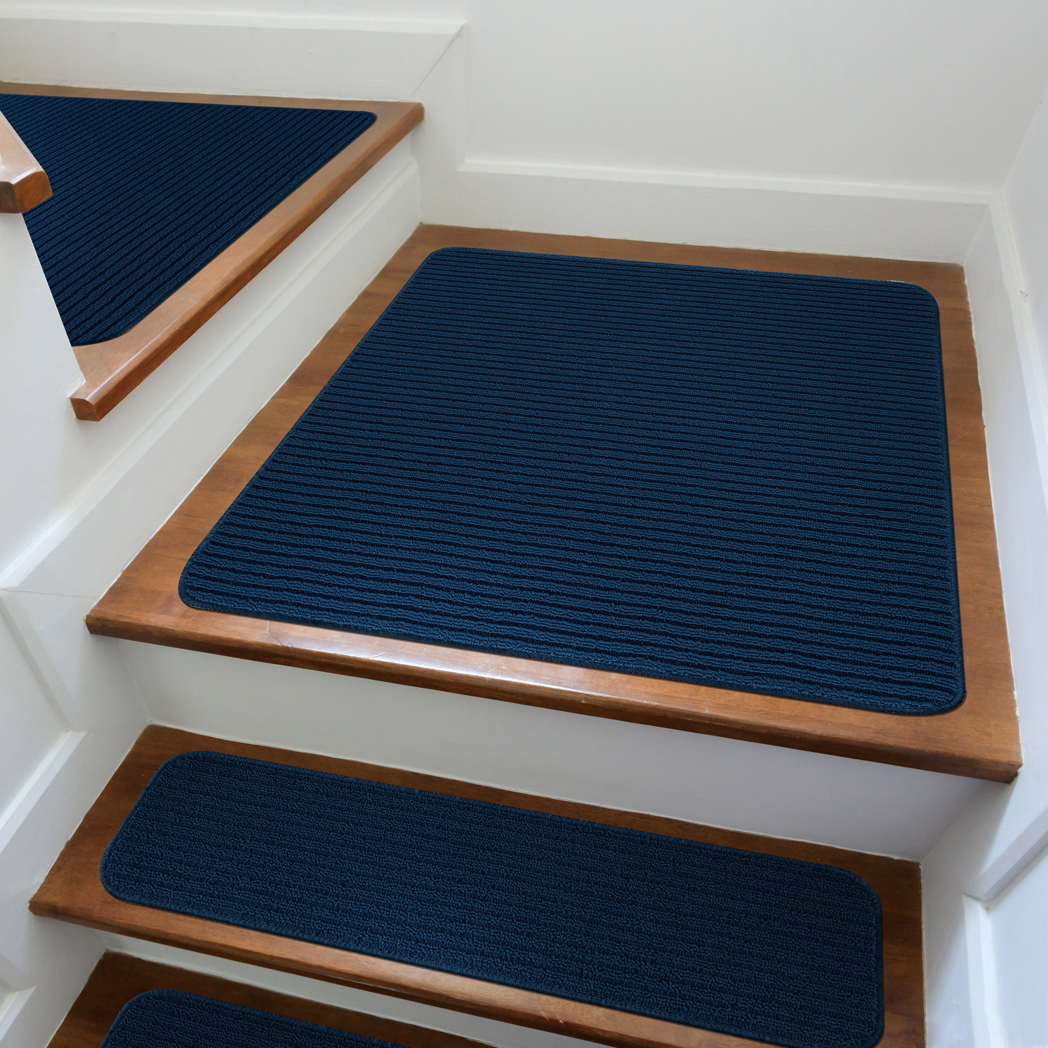 Beverly Rug Non Slip Stair Treads, Matching Landing Rug, Washable