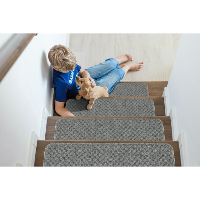 Beverly Rug Non Slip Stair Treads, Stair Carpet Runners, Set of 15