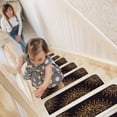 thumbnail image 1 of Beverly Rug Non Slip Stair Treads for Wooden Steps, Stair Carpet Treads with Anti Skid Rubber Backing, Set of 15, Black, 1 of 8