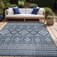 thumbnail image 1 of Beverly Rug Outdoor Area Rugs, Waterproof Patio Porch Garden Azure and White, 9'x12', 1 of 9