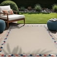 thumbnail image 1 of Beverly Rug Outdoor / Indoor Area Rugs Patio Porch Garden Carpet Bordered/Beige 10x14, 1 of 9