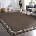 thumbnail image 1 of Beverly Rug Outdoor / Indoor Area Rugs Patio Porch Garden Carpet Bordered/Brown 9x12, 1 of 9