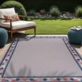 thumbnail image 1 of Beverly Rug Outdoor / Indoor Area Rugs Patio Porch Garden Carpet Bordered / Gray 10x14, 1 of 9