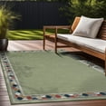 thumbnail image 1 of Beverly Rug Outdoor / Indoor Area Rugs Patio Porch Garden Carpet Bordered / Green 10x14, 1 of 9