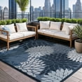 Beverly Rug Polypropylene Outdoor/Indoor Area Rug, Patio Porch Garden ...