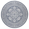thumbnail image 1 of Beverly Rug Outdoor Rug Round 6' 7'' Porch Rug, Garden, Patio Blue and White, 1 of 5