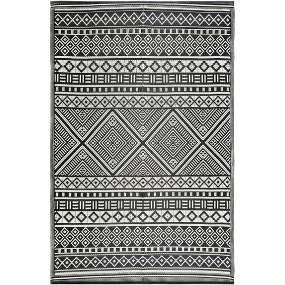 Beverly Rug Outdoor Rugs 10x13 Waterproof Boho Reversible Plastic Straw Rug