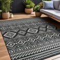 thumbnail image 1 of Beverly Rug Outdoor Rugs 5' x 7' Patio, Porch, Garden Black and White, 1 of 8