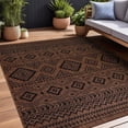 thumbnail image 1 of Beverly Rug Outdoor Rugs 5' x 7' Patio, Porch, Garden Nut Brown and Black, 1 of 9
