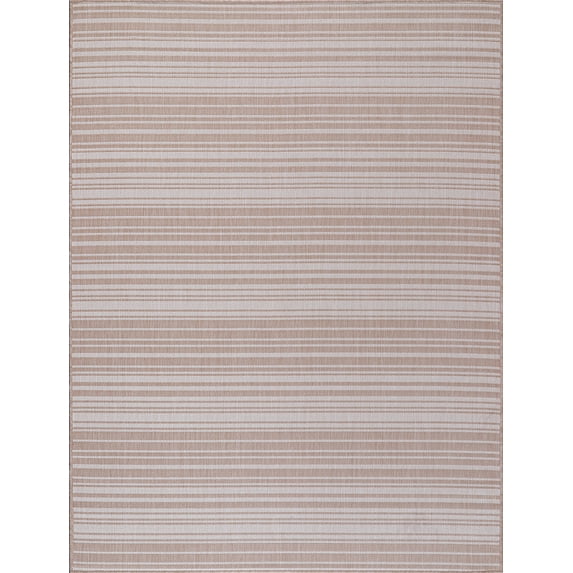 Beverly Rug Outdoor Rugs 6' x 9' Patio, Porch, Garden Beige and White