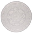 thumbnail image 1 of Beverly Rug Round Outdoor Rug 6' 7'' Circle Patio Rug, White and Gray, 1 of 6