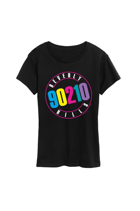 Bevery Hills 90210 - Large Colorful Logo - Women's Short Sleeve Graphic T-Shirt