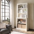 thumbnail image 1 of Bevfint 72" Tall Bookcase, White Large Floor Standing Bookshelf, 5 Tier Shelves Open Storage Organizer, Book Case for Living Room Hallway Kitchen Home Office Bedroom, White - 5 Tier, 1 of 6