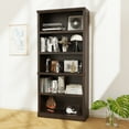 thumbnail image 1 of Bevfint Bookshelf, Open Storage 70 Inch Tall 5 Shelf Bookcase, Floor Standing Bookshelves and Bookcases, Book case for Farmhouse Library Office Bedroom Kids, Dark Cherry - 5 Tier, 1 of 6