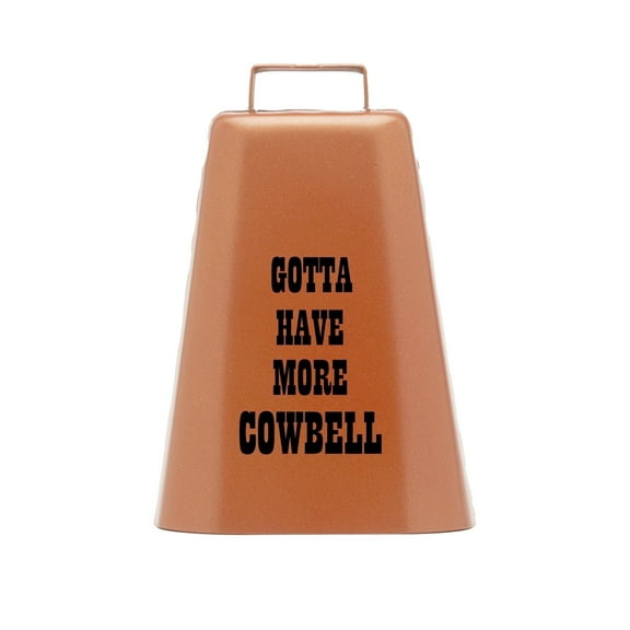 Bevin Bells ''Gotta Have More Cowbell'' (XL) | Kentucky Cow Bell w/ Copper Color | Made from Steel | Loud Noise Makers w/ Handle | Made in USA | 21047