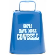 Bevin Bells "Gotta Have More Cowbell" (Medium) | Kentucky Cow Bell w/Blue Color | Made from Steel | Loud Noise Makers w/Handle | Made in CT, USA