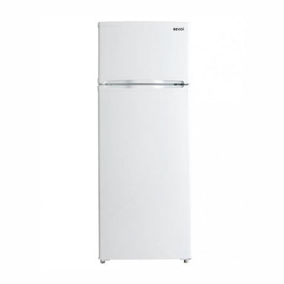 Bevoi BVIREF7W 7.3CF Top Freezer Apartment Size Refrigerator in White