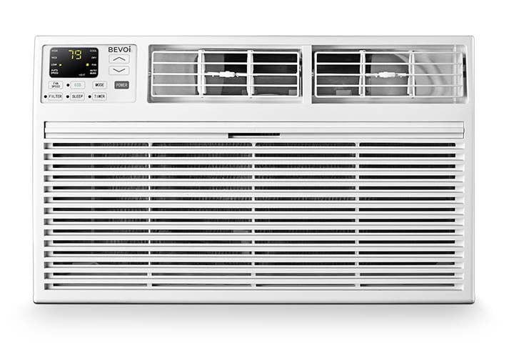 Bevoi TBEVTTW142HF 14,000 BTU Through The Wall Air Conditioner Heat and Cool 230V 20A in White