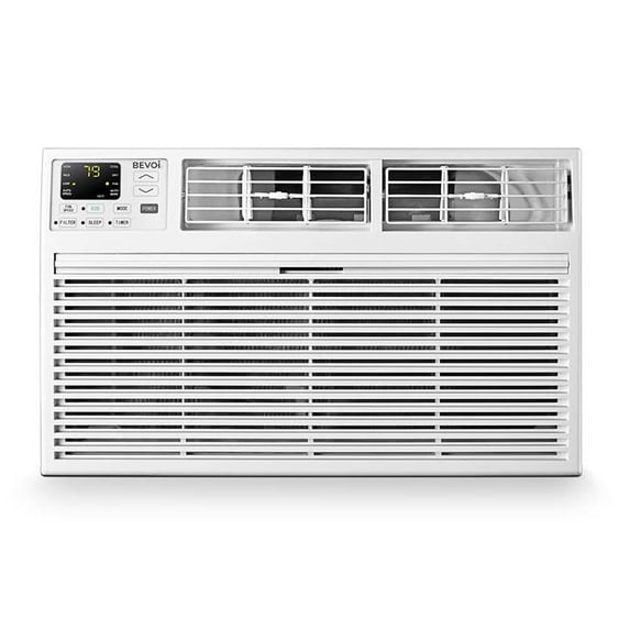 Bevoi TBEVTTW81HF 8,000 BTU Through The Wall Air Conditioner Heat and Cool 115V 15A in White